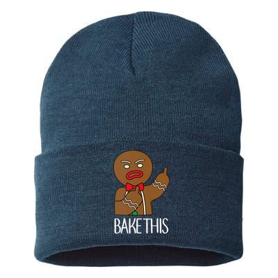 Bake This Gingerbread X-Mas Sustainable Knit Beanie