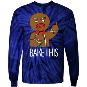 Bake This Gingerbread X-Mas Tie-Dye Long Sleeve Shirt