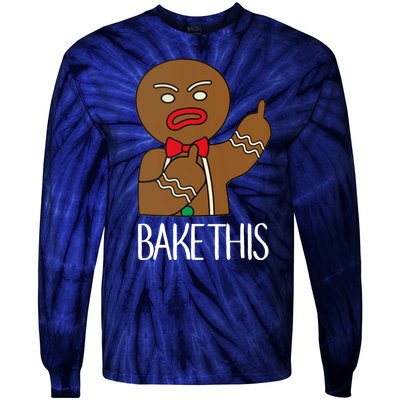 Bake This Gingerbread X-Mas Tie-Dye Long Sleeve Shirt