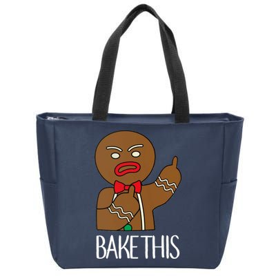 Bake This Gingerbread X-Mas Zip Tote Bag