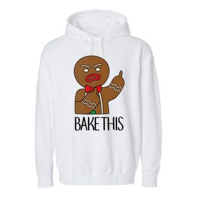 Bake This Gingerbread X-Mas Garment-Dyed Fleece Hoodie