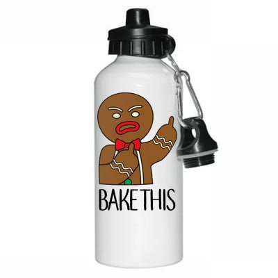 Bake This Gingerbread X-Mas Aluminum Water Bottle