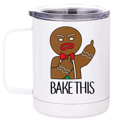 Bake This Gingerbread X-Mas 12 oz Stainless Steel Tumbler Cup