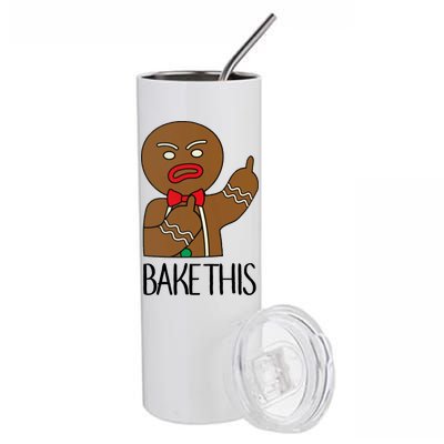 Bake This Gingerbread X-Mas Stainless Steel Tumbler