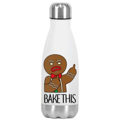 Bake This Gingerbread X-Mas Stainless Steel Insulated Water Bottle