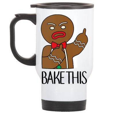 Bake This Gingerbread X-Mas Stainless Steel Travel Mug