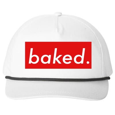 BAKED Designer Style Snapback Five-Panel Rope Hat