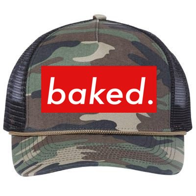 BAKED Designer Style Retro Rope Trucker Hat Cap