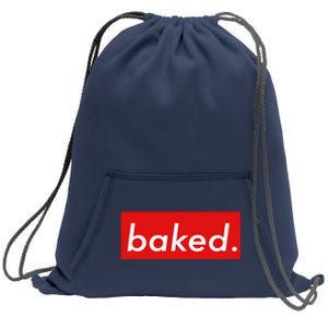 BAKED Designer Style Sweatshirt Cinch Pack Bag