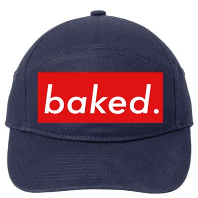 BAKED Designer Style 7-Panel Snapback Hat