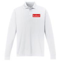 BAKED Designer Style Performance Long Sleeve Polo