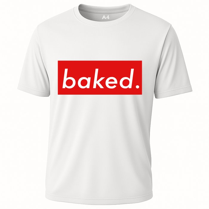 BAKED Designer Style Cooling Performance Crew T-Shirt