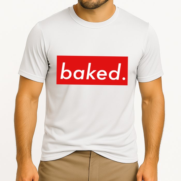 BAKED Designer Style Cooling Performance Crew T-Shirt