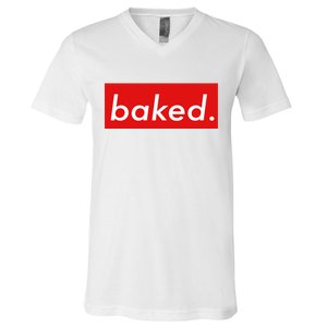 BAKED Designer Style V-Neck T-Shirt