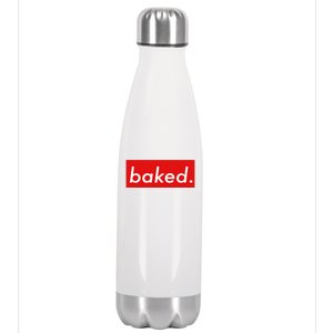 BAKED Designer Style Stainless Steel Insulated Water Bottle