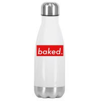 BAKED Designer Style Stainless Steel Insulated Water Bottle