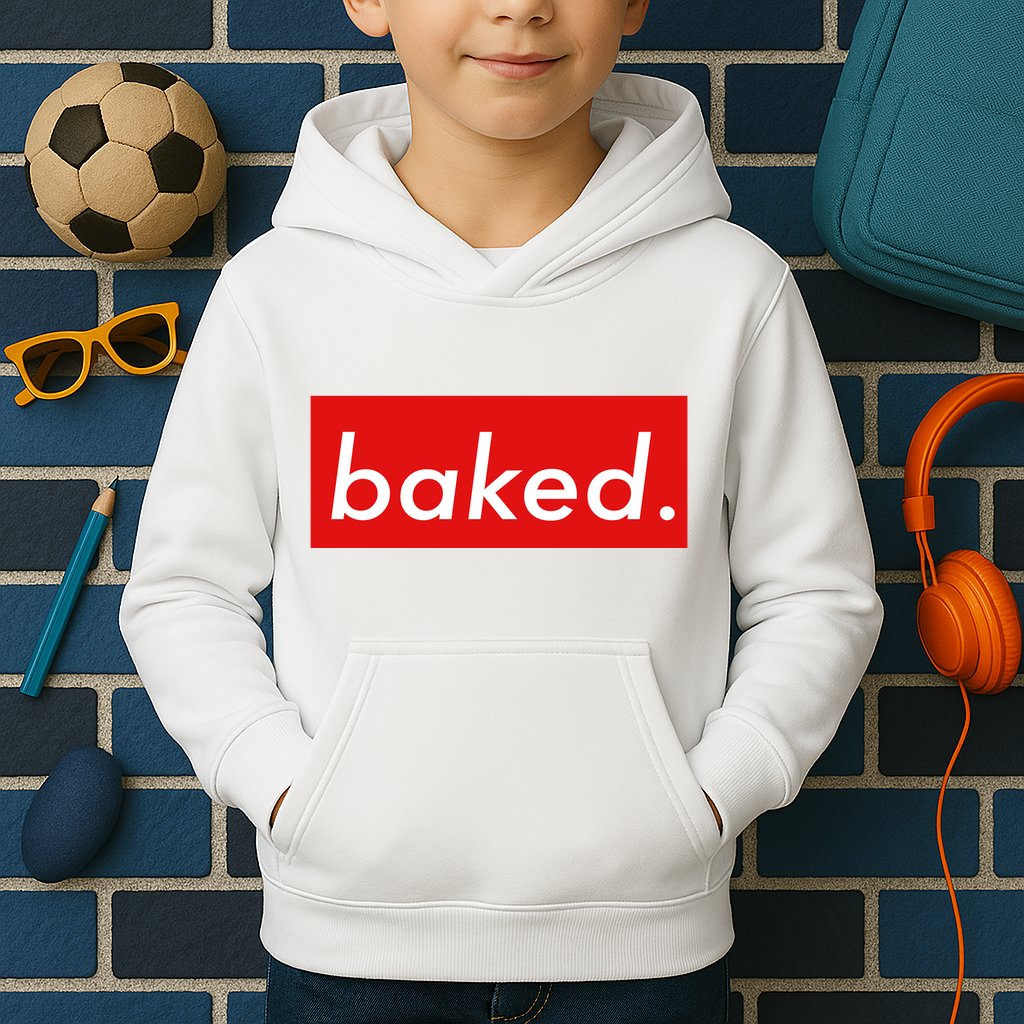 BAKED Designer Style Kids Hoodie