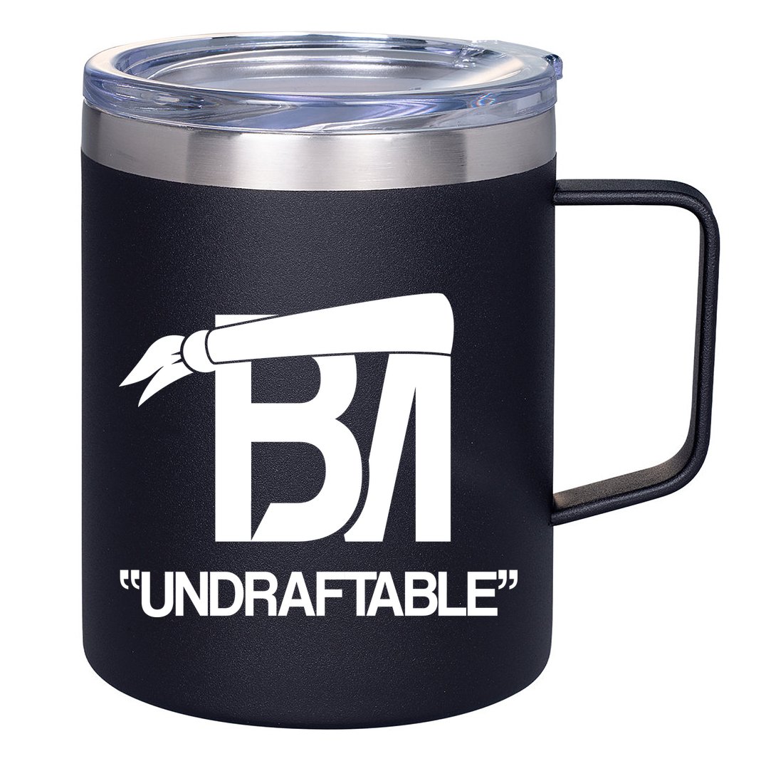 Baker Undraftable Cleveland Football 12oz Stainless Steel Coffee Mug