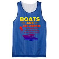 Boats Are Like Strippers They Work Gift Mesh Reversible Basketball Jersey Tank