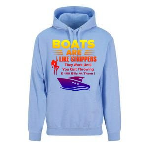 Boats Are Like Strippers They Work Gift Unisex Surf Hoodie