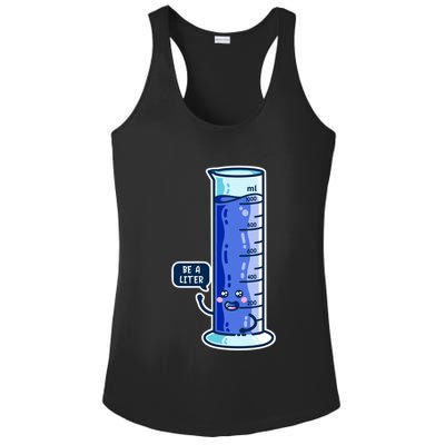 Be A Liter Graduated Cylinder Ladies PosiCharge Competitor Racerback Tank