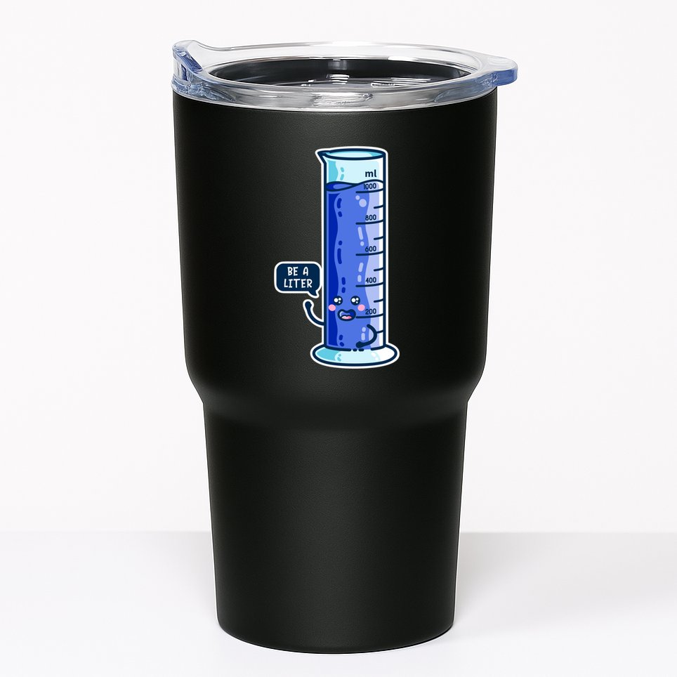 Be A Liter Graduated Cylinder Tumbler