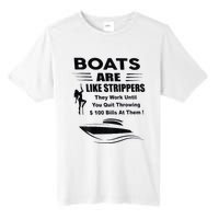 Boats Are Like Strippers They Work Until You Quit Tall Fusion ChromaSoft Performance T-Shirt