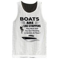 Boats Are Like Strippers They Work Until You Quit Mesh Reversible Basketball Jersey Tank