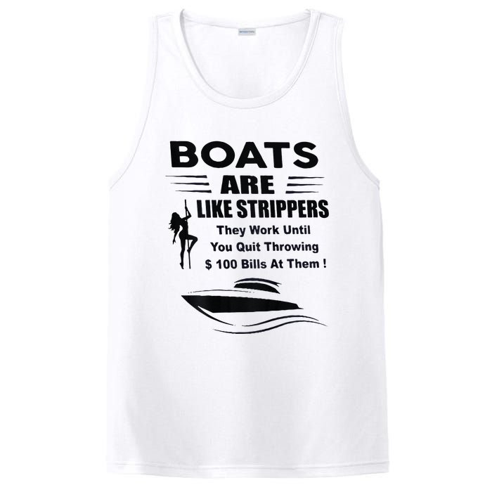 Boats Are Like Strippers They Work Until You Quit PosiCharge Competitor Tank