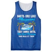 Boats Are Like Strippers Yacht Captain Cool Gift Mesh Reversible Basketball Jersey Tank