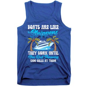 Boats Are Like Strippers Yacht Captain Cool Gift Tank Top