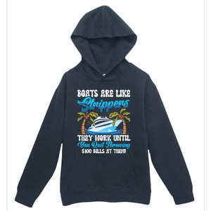 Boats Are Like Strippers Yacht Captain Cool Gift Urban Pullover Hoodie