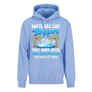 Boats Are Like Strippers Yacht Captain Cool Gift Unisex Surf Hoodie