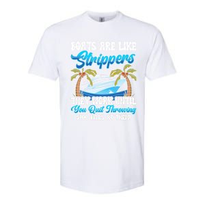 Boats Are Like Strippers Yacht Captain Cool Gift Softstyle CVC T-Shirt