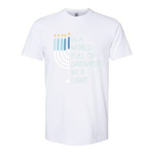 Be A Light Happy Hanukkah Softstyle CVC T-Shirt