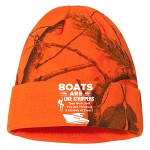 Boats Are Like Strippers They Work Until You Quit Throwing Kati Licensed 12" Camo Beanie