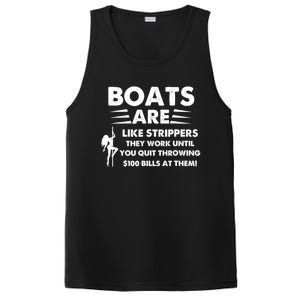 Boats Are Like Strippers They Work Until You Quit Throwing PosiCharge Competitor Tank