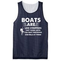 Boats Are Like Strippers They Work Until You Quit Throwing Mesh Reversible Basketball Jersey Tank