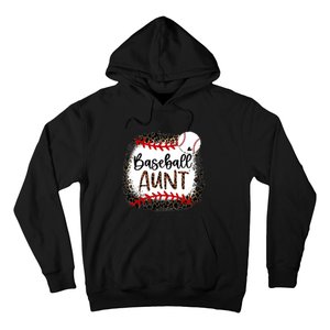 Baseball Aunt Leopard Baseball Aunt Hoodie