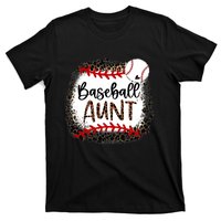 Baseball Aunt Leopard Baseball Aunt T-Shirt