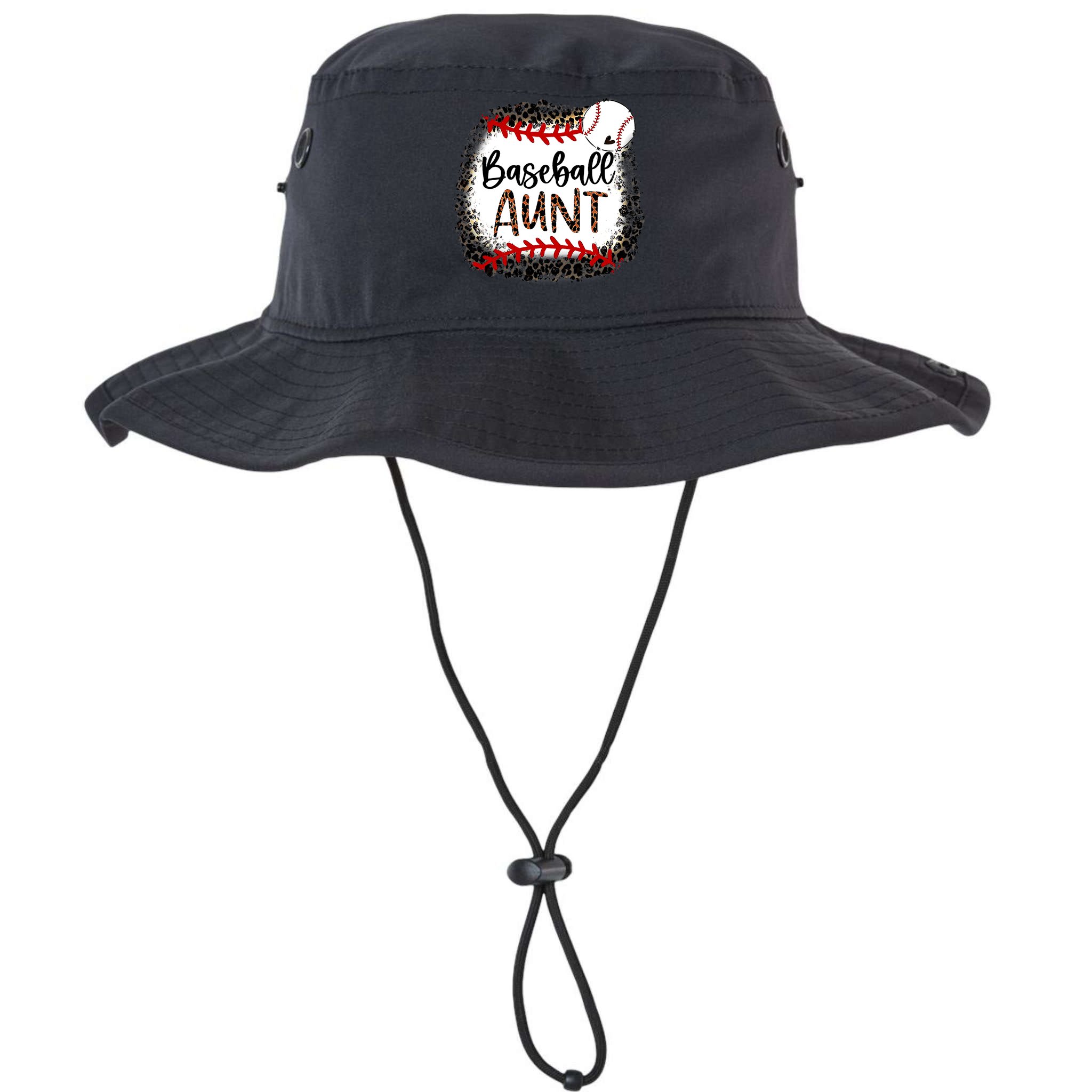 Baseball Aunt Leopard Baseball Aunt Bucket Hat