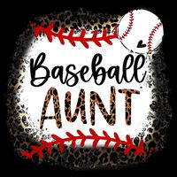 Baseball Aunt Leopard Baseball Aunt 16 in Basic Backpack