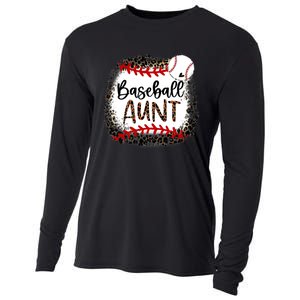 Baseball Aunt Leopard Baseball Aunt Cooling Performance Long Sleeve Crew