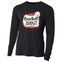 Baseball Aunt Leopard Baseball Aunt Cooling Performance Long Sleeve Crew