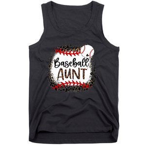 Baseball Aunt Leopard Baseball Aunt Tank Top