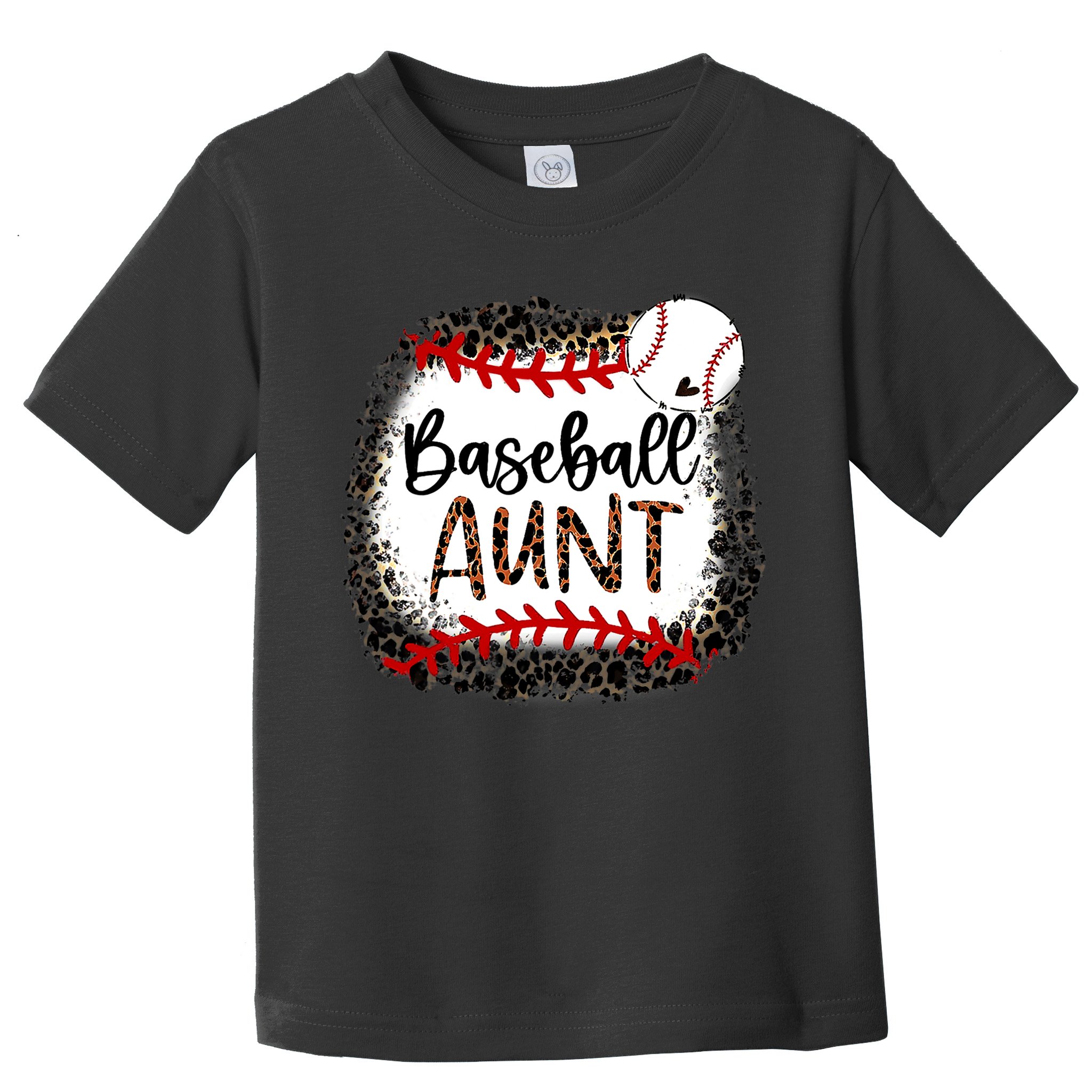 Baseball Aunt Leopard Baseball Aunt Toddler T-Shirt