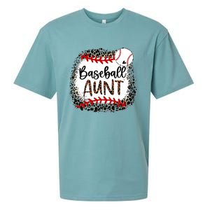 Baseball Aunt Leopard Baseball Aunt Sueded Cloud Jersey T-Shirt