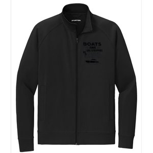 Boats Are Like Strippers They Work Until You Quit Throwing Stretch Full-Zip Cadet Jacket