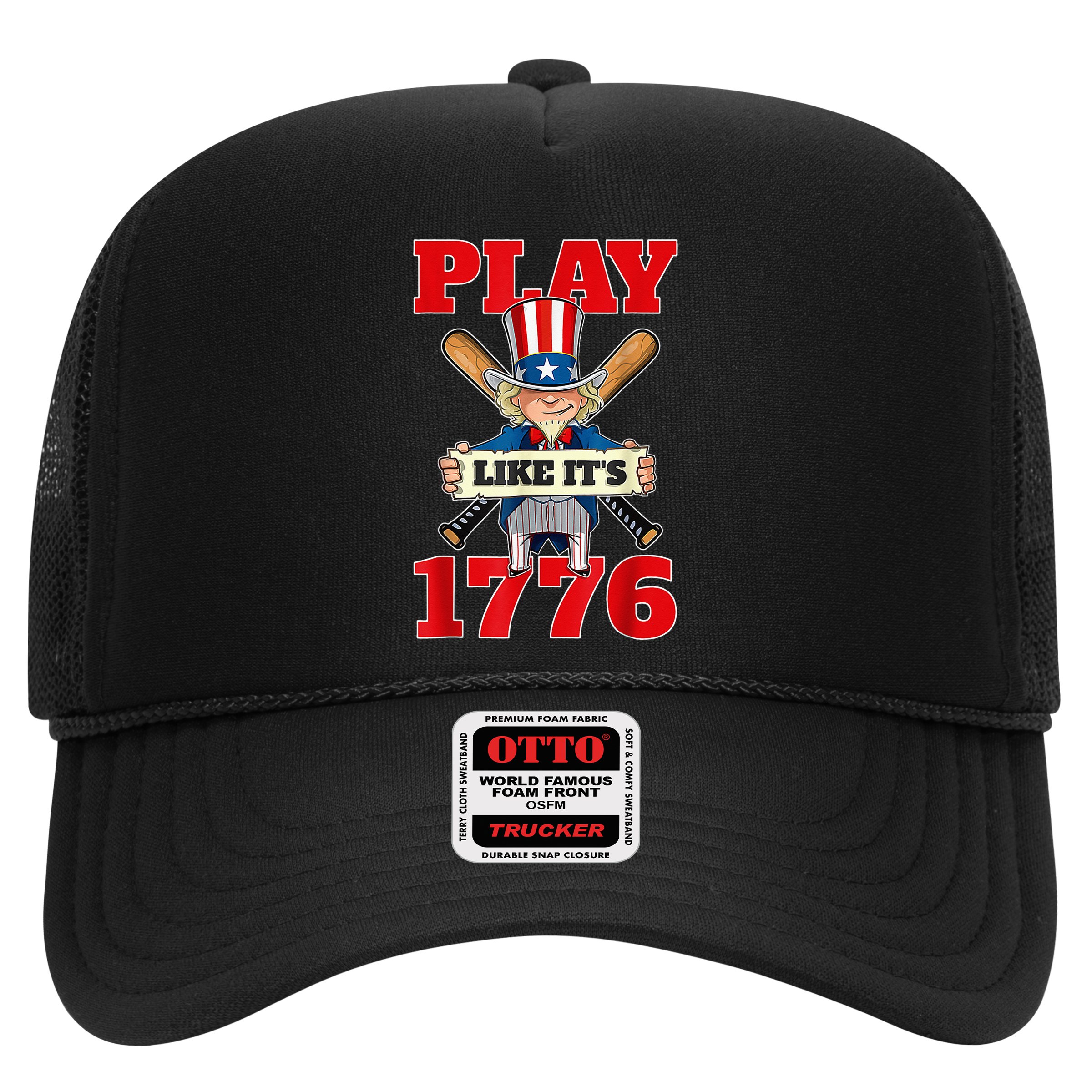 Baseball Abraham Lincoln 4th Of July American Flag Hat