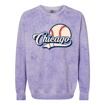 Baseball American Lover Chicago Colorblast Crewneck Sweatshirt